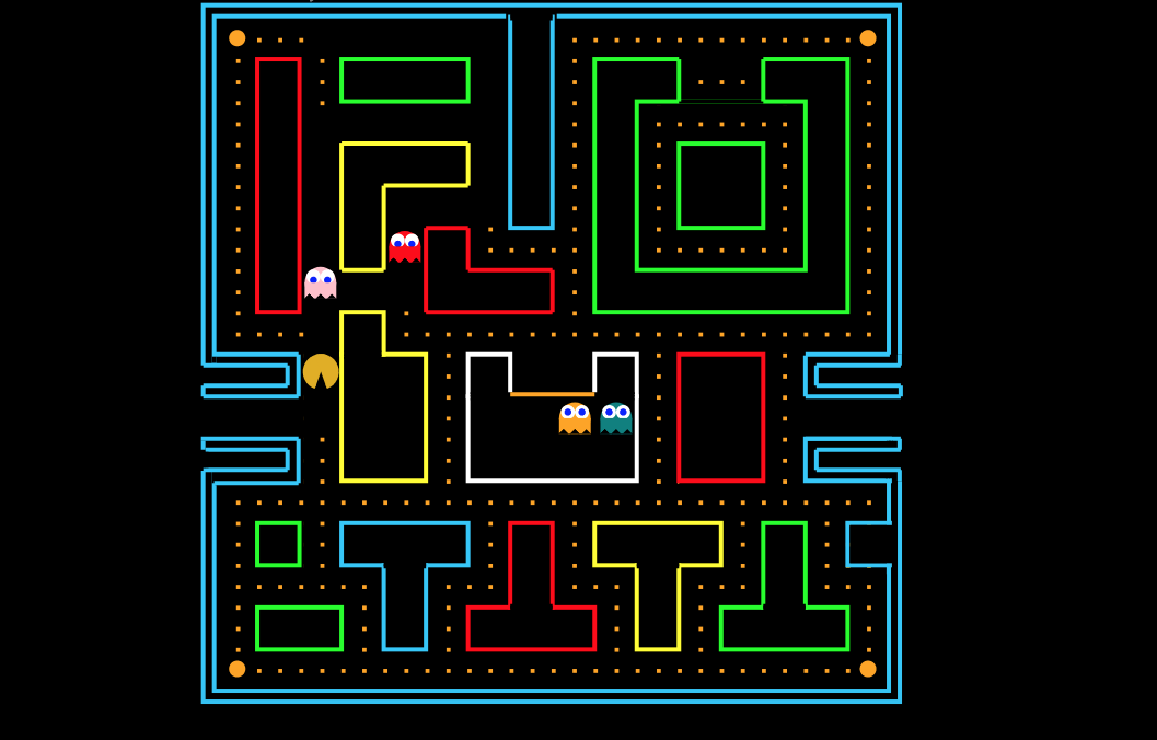 Image of a pacman game