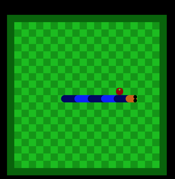 Image of a snake game